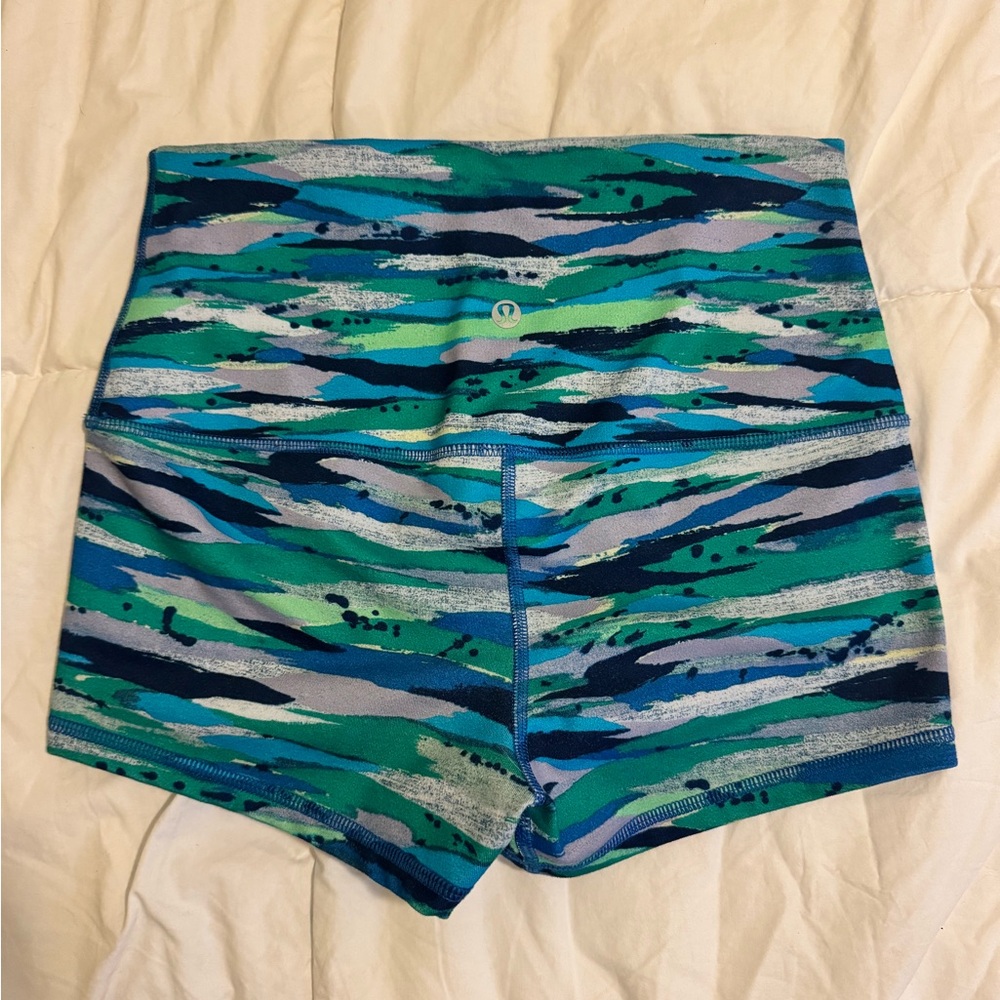 lululemon athletica Blue and Green Athletic Shorts